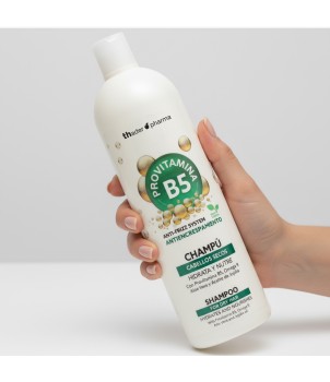 Champú efecto anti-frizz Provitamina B5, Omega 9, Aloe Vera y aceite de Jojoba